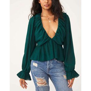 NWT Free People Daia Top / Garden Gem